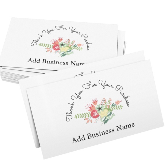 SellersMerch Other - Thank You Cards with Personalization